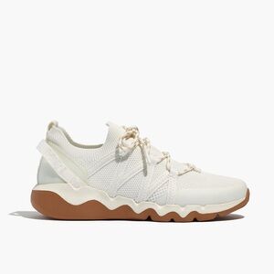 Madewell Field Knit Sneakers Eyelet White Multi Size 8.5